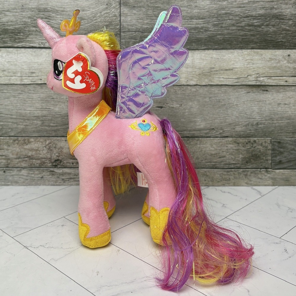 Ty Beanie Babies My Little Pony Princess Cadance Sparkle Plush Pink 9"